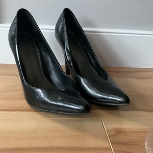 Fioni black patent heels: 7 1/2 W